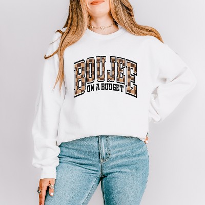 Simply Sage Market Women's Graphic Sweatshirt Boujee On A Budget