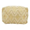 Saro Lifestyle Tufted Pouf With Foil Print Design - 4 of 4