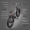 FIONECA AOSTIRMOTOR S18 26" 750W Electric Bike Fat Tire 48V 15AH Removable Lithium Battery for Adults - 3 of 4