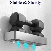 Attop Shower Shelves - 2-Pack Adhesive Shower Organizers, Rust-Resistant Metal Shelves, No Drilling Required for Bathroom Organization, Silver Gray - 4 of 4