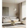 PAGED Modern Luxury Natural Marble Round Coffee Table for Living Room,Stylish Desigh Real Marble Center Table Tea Table End Table - 2 of 4