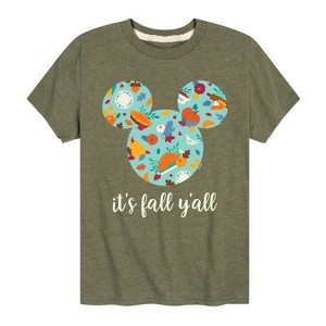 Boys' - Disney - Its Fall Yall Short Sleeve Graphic T-Shirt - 1 of 4