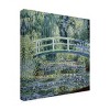 Canvas Wall Art - Claude O Monet  'Monet Japanese Bridge II' Wall Art for Living Room, Bedroom, or Office Décor by Trademark Fine Art - 2 of 4