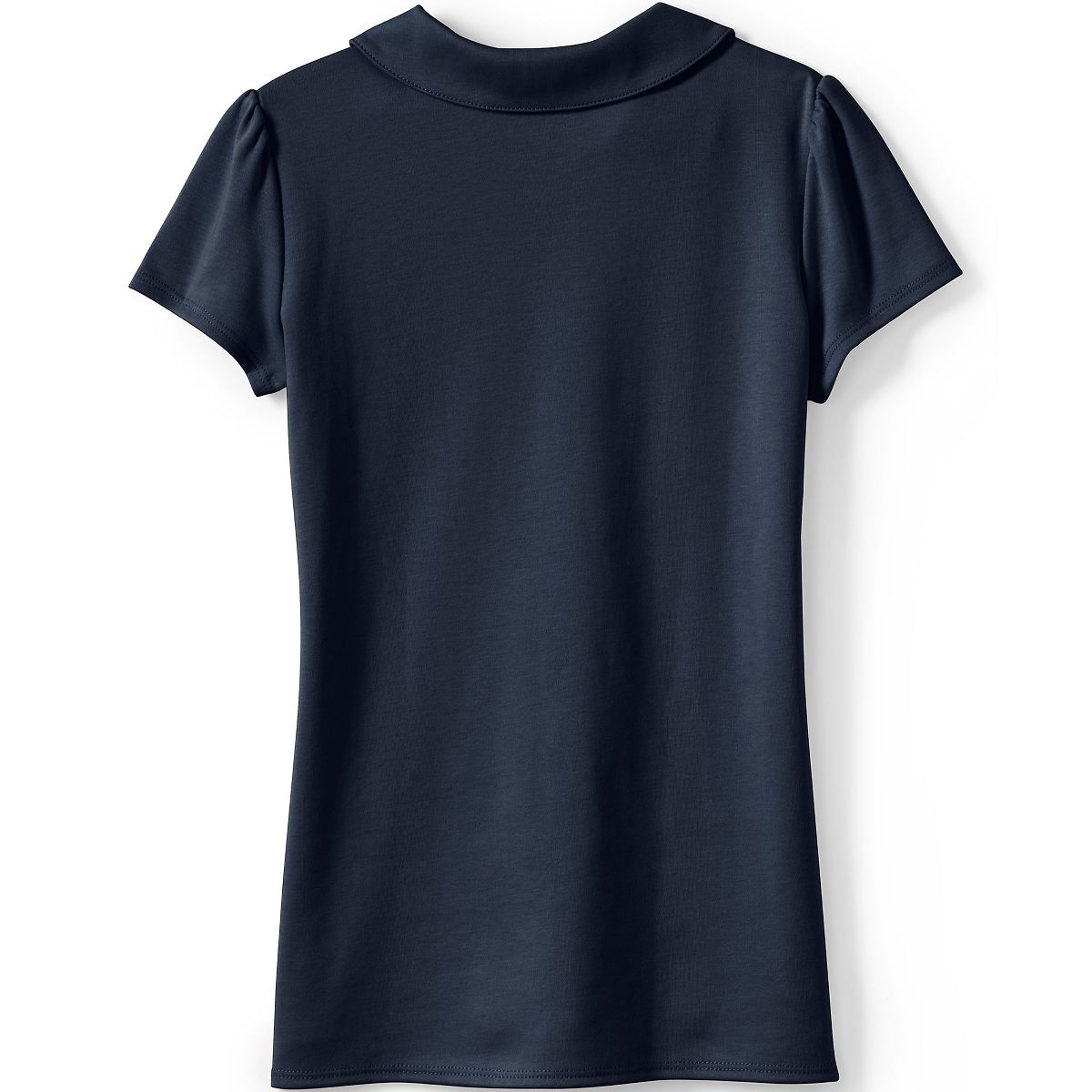 Lands' End Kids Short Sleeve Peter Pan Collar Polo Shirt - thumbnail 8