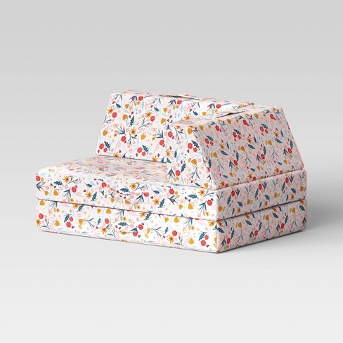 Kids Modular Seating Floral White pink Pillowfort Floral Sectional Sofa Kids Couch Machine Washable Cover Target