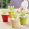Juvale 24 Pack Tiny Plastic Pots for Plants 1.5 Inch, Mini Planters for Flowers, Succulents, 4 Colors - 2 of 4