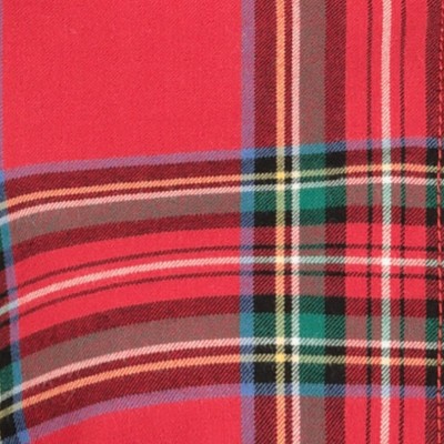 red holiday tartan