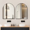 30''x40'' Arched Bathroom Mirror,Modern Arched Wall Mirror with Metal Framed for Wall - The Pop Home - 3 of 4