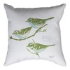 Ferns & Mushrooms Pillow 12" – Climaweave Fabric Botanical by Manual Woodworkers and Weavers - 2 of 3