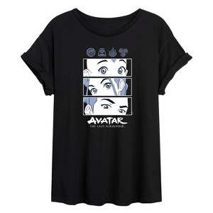Women's - Avatar: The Last Airbender - Airbenders Oversized Graphic T-Shirt - 1 of 4