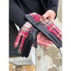 Women's Wo's Ryhan Cut Out Leather & Plaid Gloves - Dupatta Designs - 2 of 4