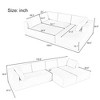 NicBex Modern 106.5" Sectional Sofa Modular L Shape Sofa Couch with Free Combination for Living Room Apartment - 2 of 4