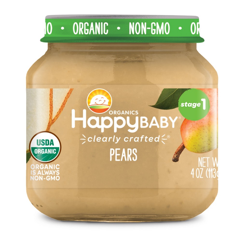 Photos - Baby Food Happy Family HappyBaby Clearly Crafted Pears  - 4oz 