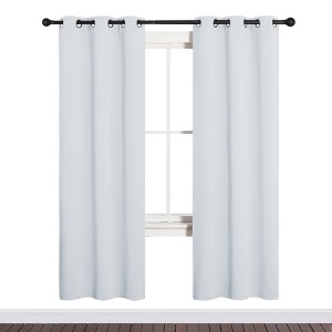 NICETOWN Grommet Top Blackout Curtains, Thermal Insulated Noise Reducing Window Drapes (Set of 2) - 1 of 4