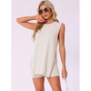 INSPIRE CHIC Women's Sleeveless Soft Knit 2 Piece Tank Top Lounge Set Biker Shorts Set Outfits - 2 of 4