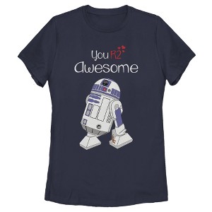 Women's Star Wars Valentine's Day You R2 Awesome T-Shirt - 1 of 4