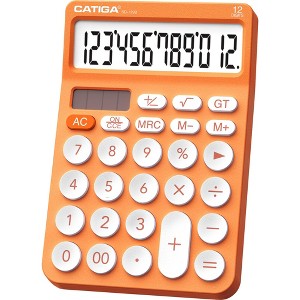 CATIGA 12 Digit Desktop Calculator with Large LCD Display, Dual Power, 4 Functions for Office, Home, School, SD-1292 - 1 of 4