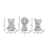 Sagebrook Home Set of 3 Polyresin Yoga Elephant Figurines - Contemporary Table Decor For Home, Office, Yoga Studio, Spa - 2 of 4