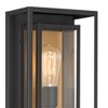 Possini Euro Design Metropolis Mid Century Modern Wall Light Sconce Black Gold Hardwire 8" 2-Light Fixture Clear Glass for Bedroom Bathroom Vanity - 3 of 4