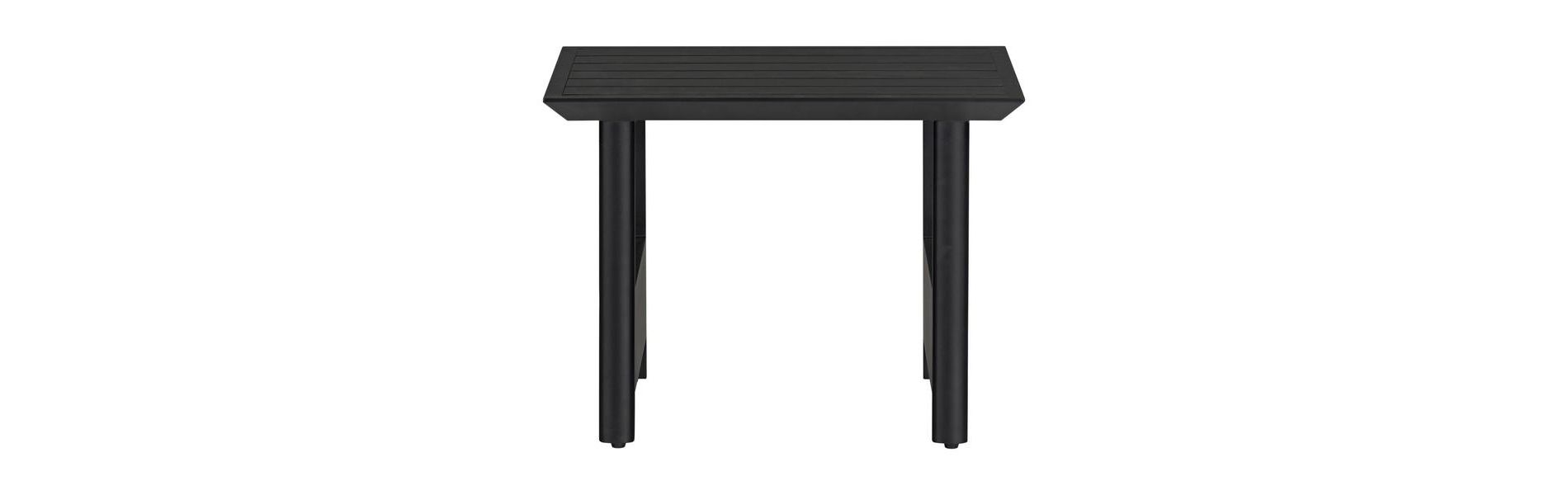 Capricio Aluminum End Table - Indoor/Outdoor - CPT4036 - Black - Safavieh Couture