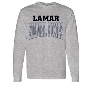 Adult Lamar High School Silver Foxes Name Essential Long Sleeve T