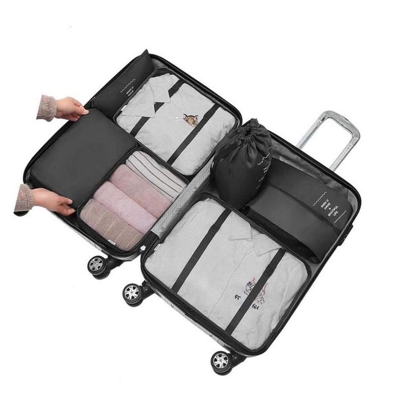 MPM 8 PC Packing Cube Luggage Organizers Set, Travel Packing Bags, Suitcase Bag Set, Travel Accessories Essentials, Pack, 2 of 7