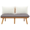 vidaXL Garden Bench Natural Solid Acacia wood Medium Durable - 2 of 4