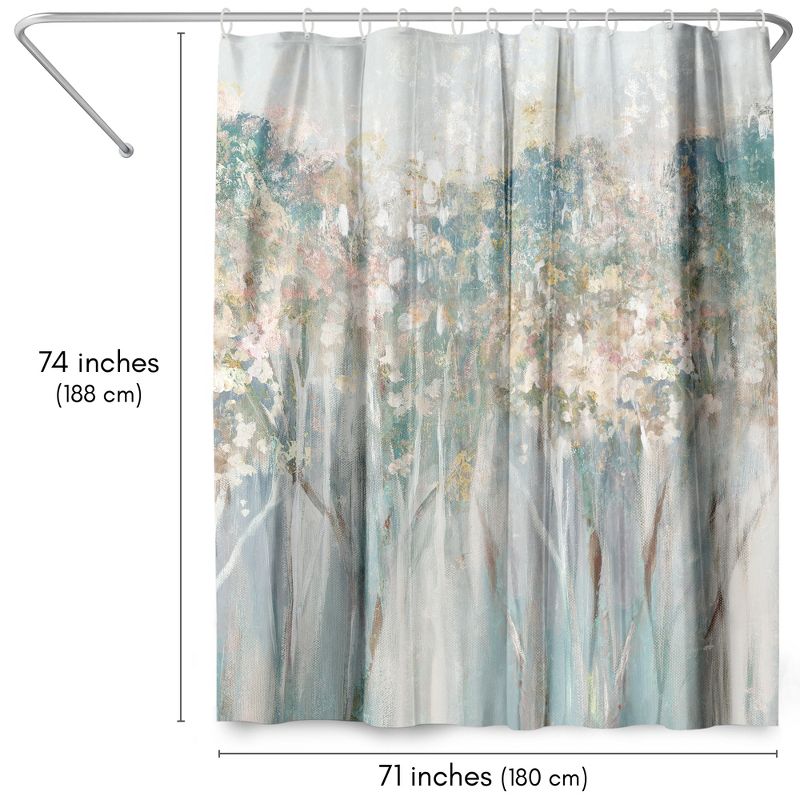 Americanflat 71" x 74" Shower Curtain, Dewy Iii by PI Creative Art, 3 of 9
