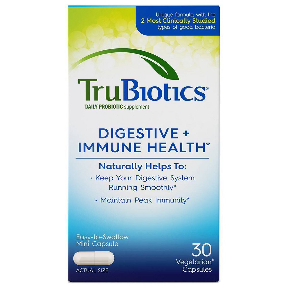 Photos - Vitamins & Minerals TruBiotics Daily Probiotic Digestive + Immune Health Capsules - 30ct