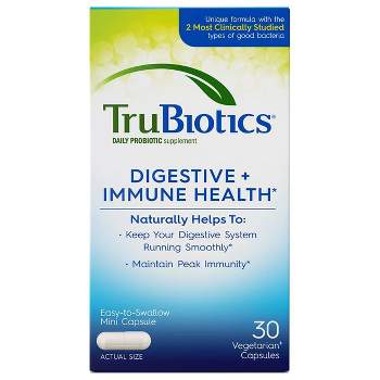 TruBiotics Daily Probiotic Digestive + Immune Health Capsules - 30ct