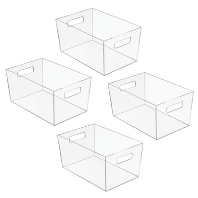 mDesign Plastic Kitchen Pantry Food Storage Bin with Handles : Target