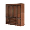 Keloyid Cherry Blush Wood 61.42 in. Armoire with 4 Doors 5 Shelves and 2 Drawers - 2 of 4