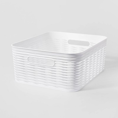 Small Shallow Tray With Angled Dividers Clear - Madesmart : Target