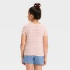 Girls' Short Sleeve Fitted T-Shirt - Cat & Jack™ - 2 of 3
