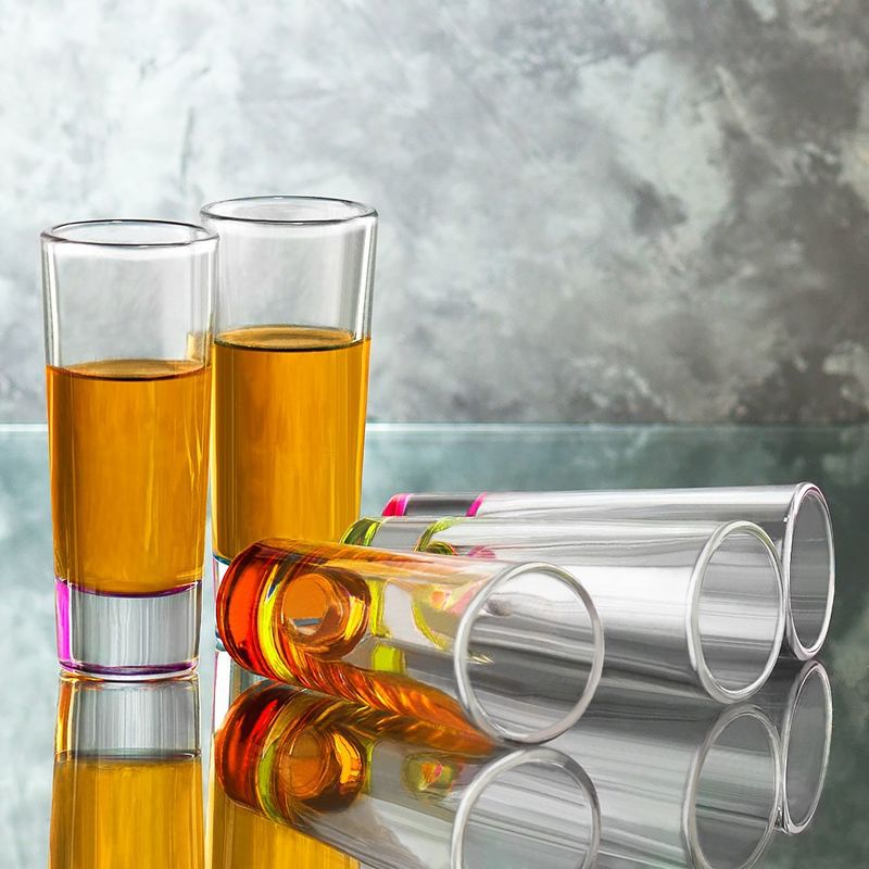 JoyJolt Hue Pop Colored Shot Glass Set, Set of 6 Shot Glasses - 2 Ounces, 2 of 5