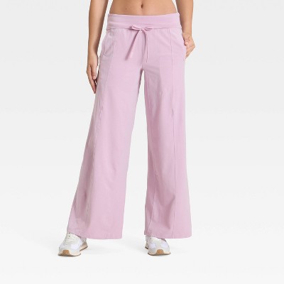 Women's Mid-Rise Foldover Wide Leg Pants - JoyLab™