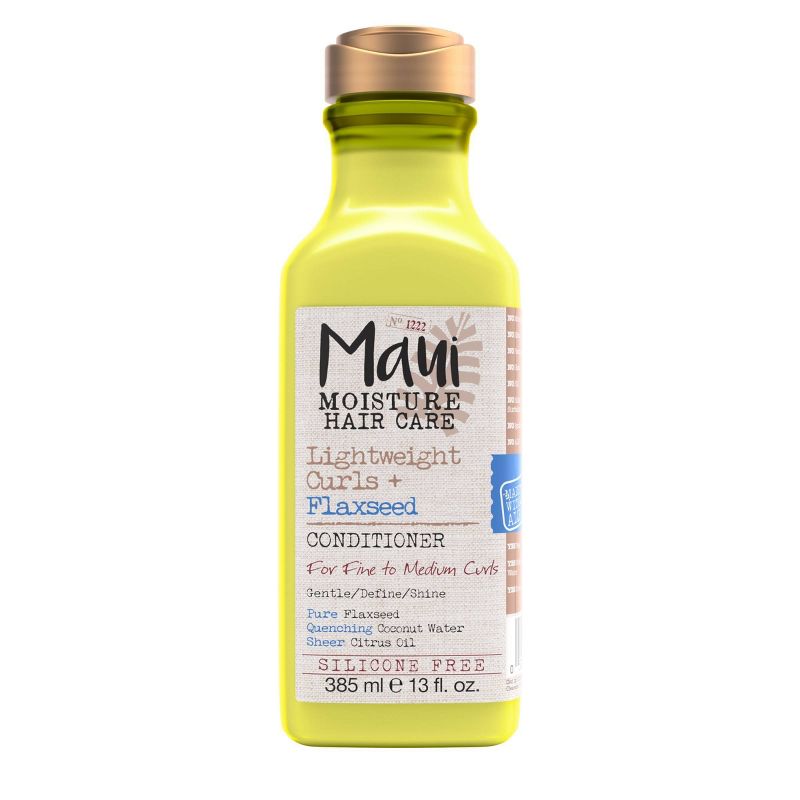 Maui Moisture Lightweight Curls + Flaxseed Conditioner, Conditioning, Paraben Free, Silicone Free - 13 fl oz, 1 of 10