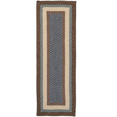 Colonial Mills Montego Braided Runner, Bright Brown 2'x11', Rectangle Shape