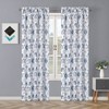 Kate Aurora Contemporary Influencer 2 Piece Water Color Damask Medallion Rod Pocket Window Curtain Panels - 2 of 4