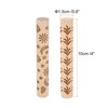Unique Bargains Wood Clay Grain Texture Carved Fine Baking DIY Rolling Pins 2 Pcs - 2 of 4
