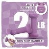 Neoprene Coated Dumbbell Hand Weight Sets of 2 - Multiple Weight Options with 15 Colors, Anti-roll, Anti-Slip, Hexagon Shape - 3 of 4