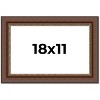 PosterPalooza | Traditional Brown Picture Frame - UV Acrylic, Backing Board, Hanging Hardware Included - 2 of 4
