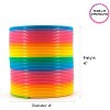 Giant 6" Rainbow Slinkie Toy – Big Plastic Coil Spring for Kids, Fun Party Favor, Birthday Gift for Boys & Girls, Jumbo Slinkie by Srenta. - 3 of 4