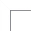 33" x 27" Non-Beveled Corvino White Wood Wall Mirror - Amanti Art: Modern Rectangle, Includes Mounting Hardware - 3 of 4