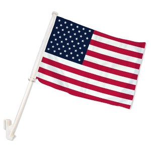 Maison USA 12''x15'' Inches Double-Sided Car Flag Perfect 4th Of July Independence Day Flag Great For Indoors & Outdoors - 1 of 4