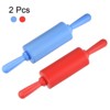 Unique Bargains Silicone Small Smooth Non-stick Heat-resistant Rolling Pins 2 Pcs - 3 of 4