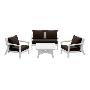 WestinTrends Avalon Outdoor 5-Piece Modular Sectional Patio Furniture Sofa Set - 1 of 4