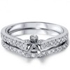 Pompeii3 1/4ct Diamond Engagement Ring Setting Set 14K White Gold - 2 of 3