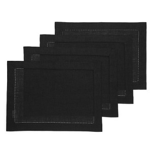 Solino Home Linen Classic Hemstitch Placemats - 1 of 4