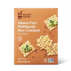 Gluten Free Multi-grain with Flax Rice Crackers - 3.5oz - Good & Gather™